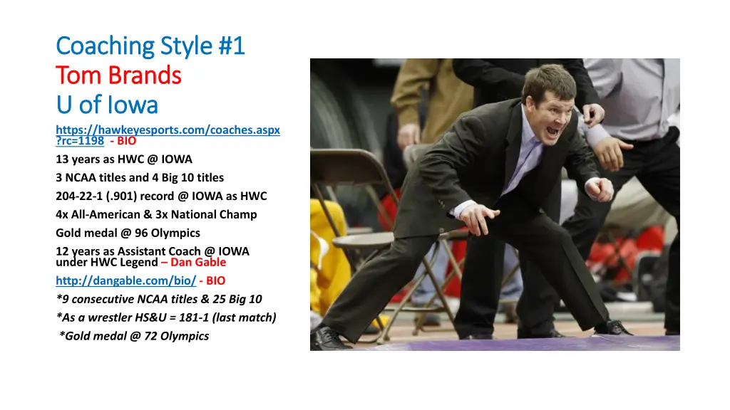 coaching style 1 coaching style 1 tom brands