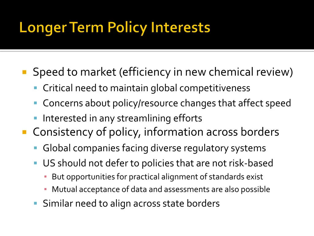 speed to market efficiency in new chemical review