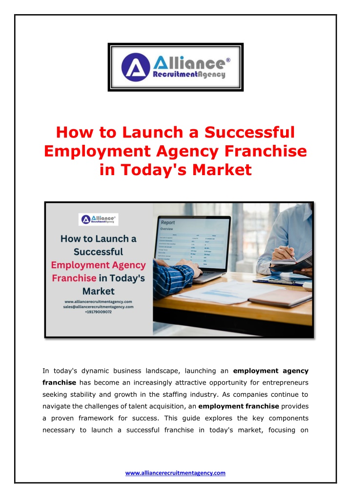 how to launch a successful employment agency