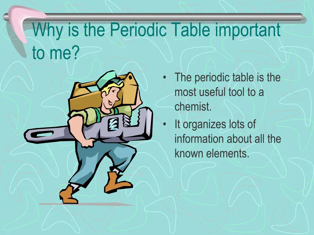 why is the periodic table important to me