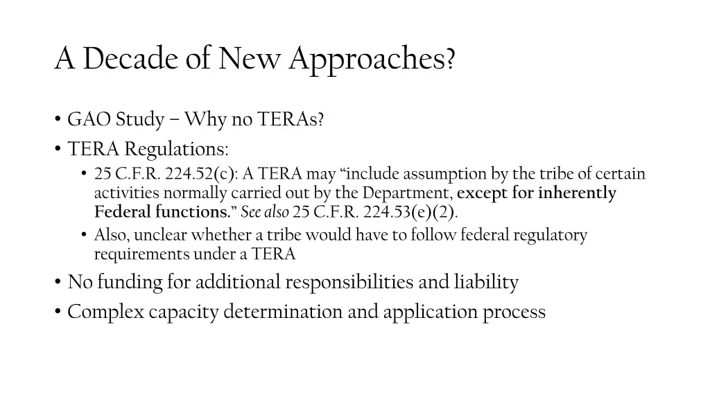 a decade of new approaches 1