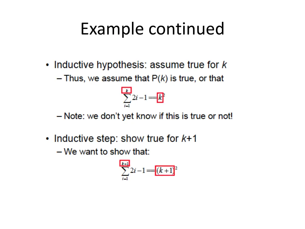 example continued