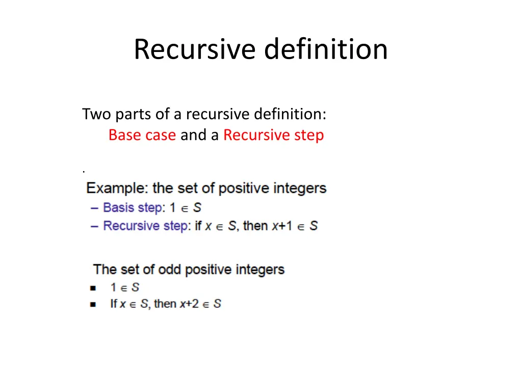recursive definition 1