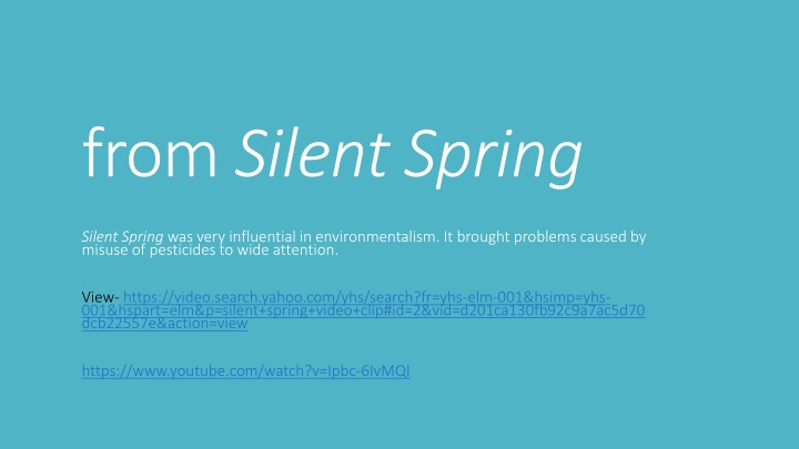 from silent spring