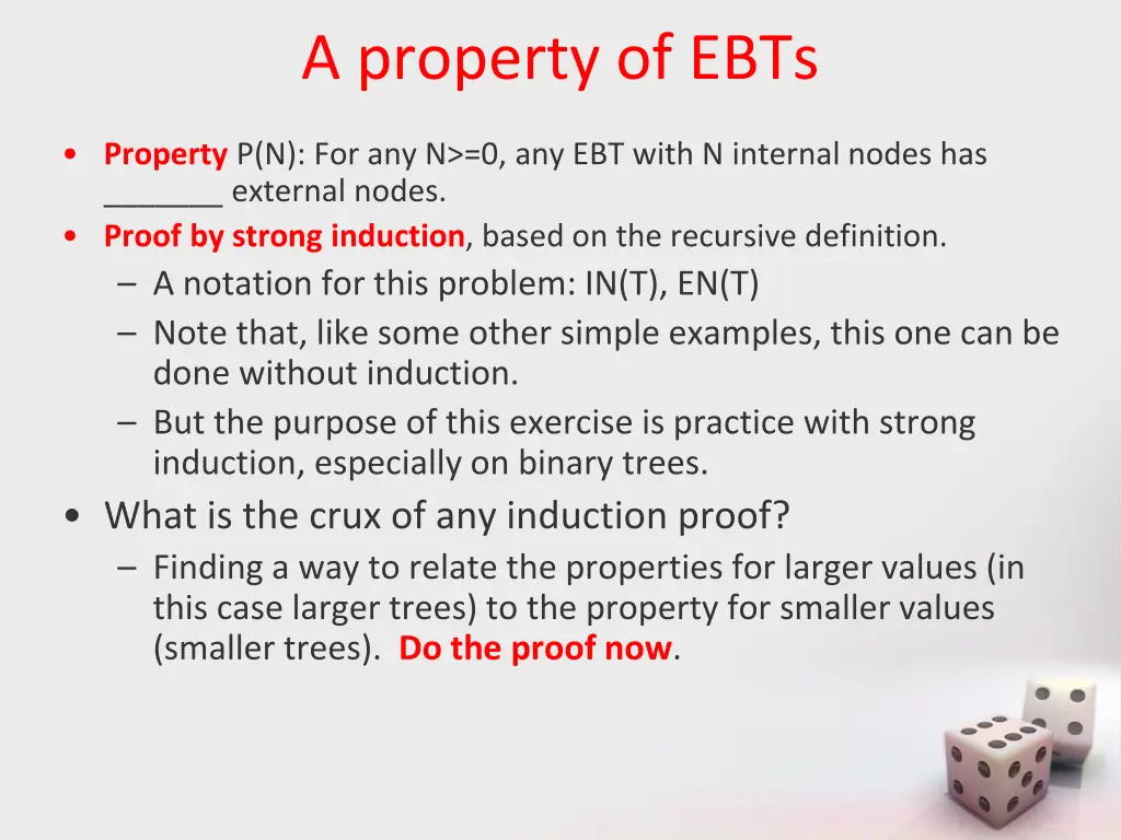 a property of ebts