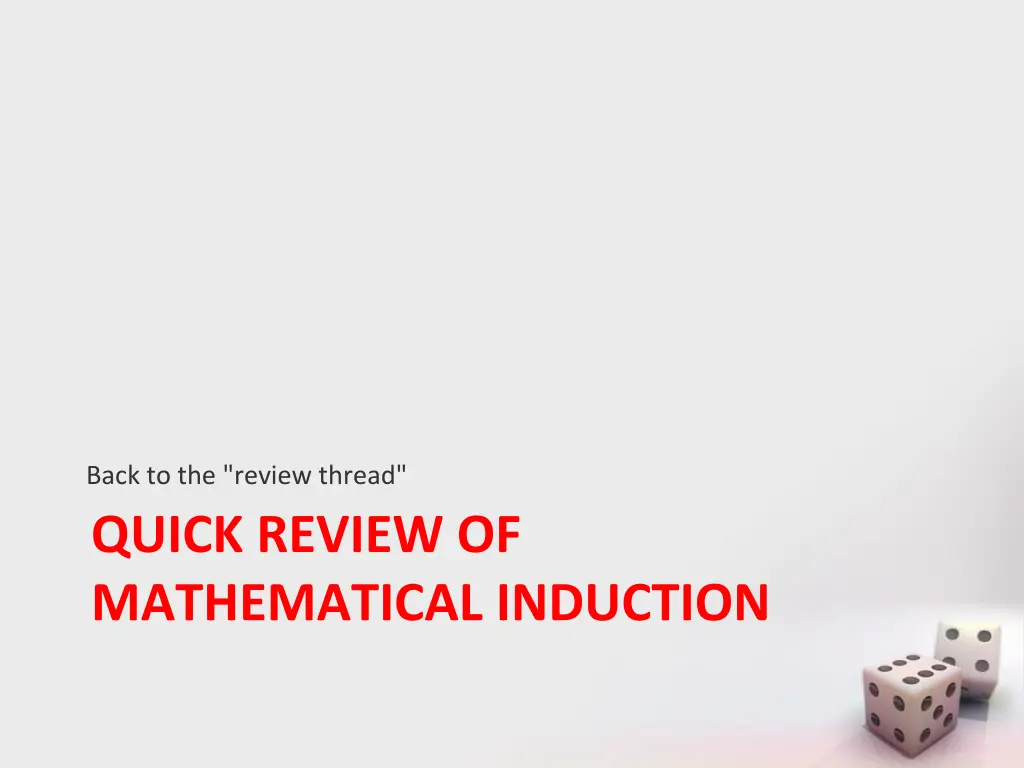 back to the review thread
