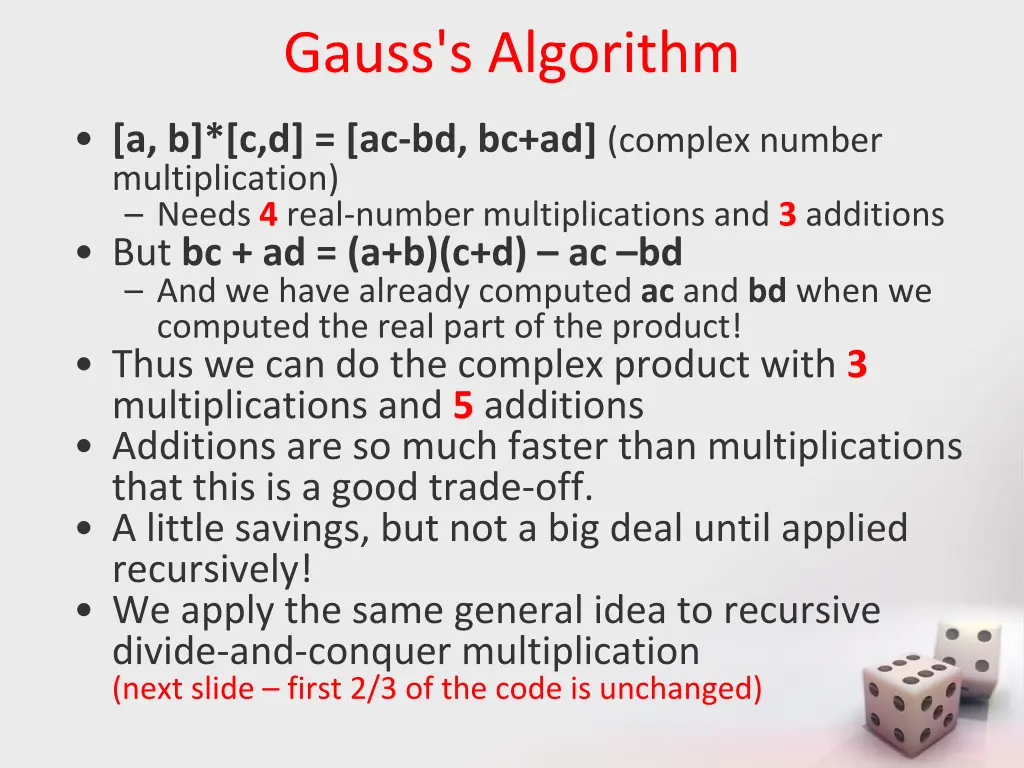 gauss s algorithm
