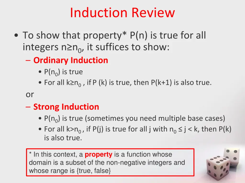 induction review