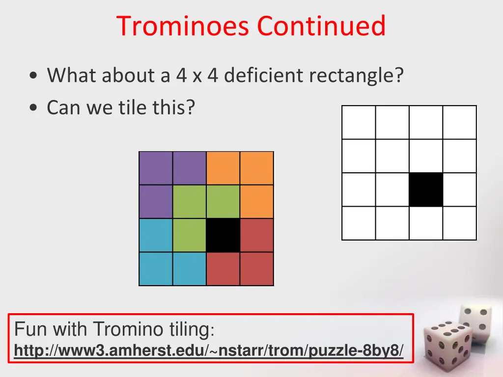 trominoes continued