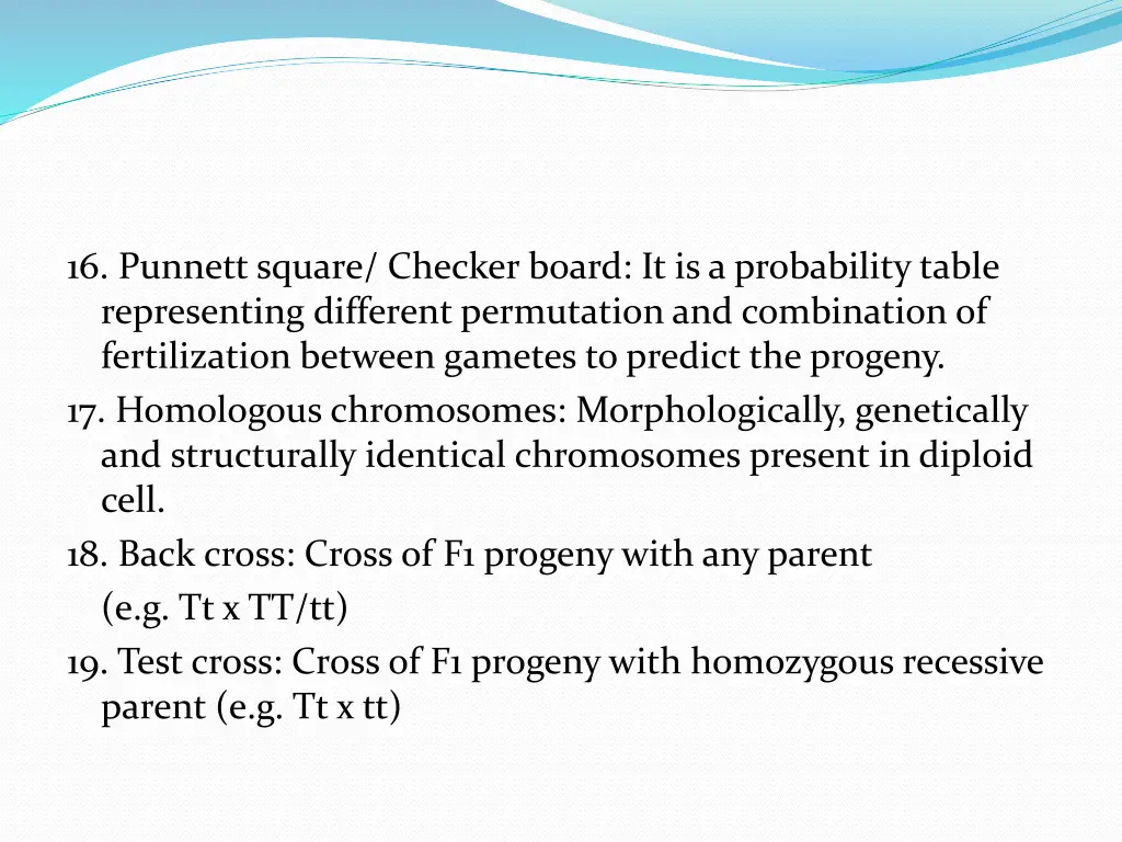 16 punnett square checker board