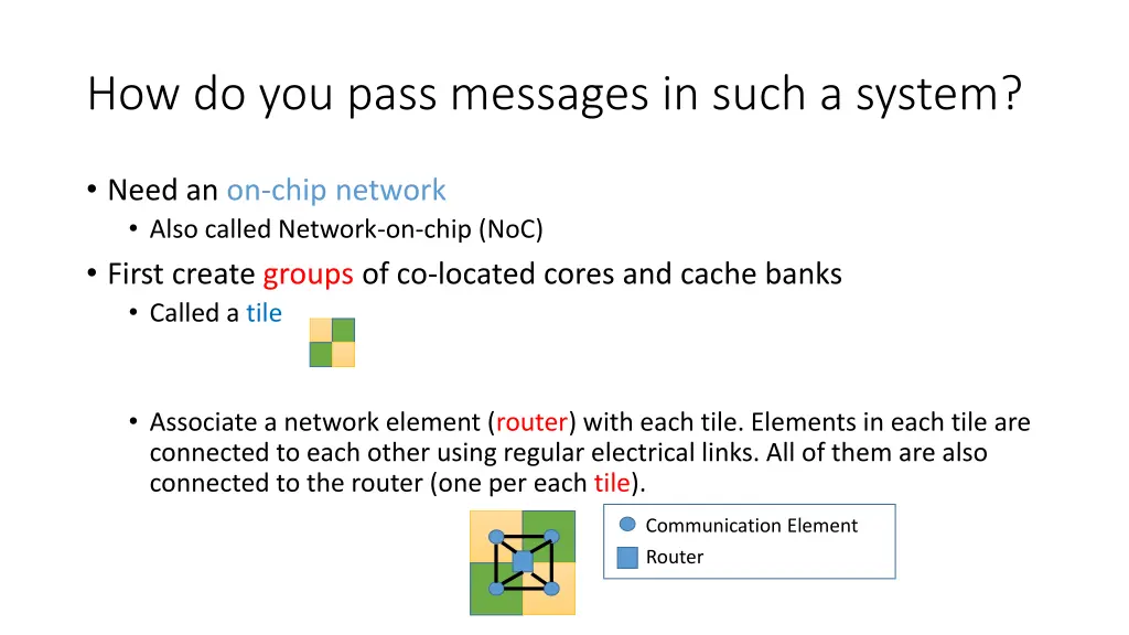 how do you pass messages in such a system