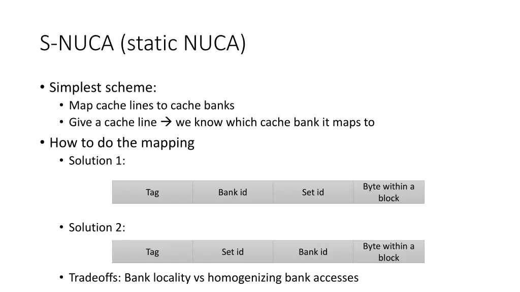s nuca static nuca