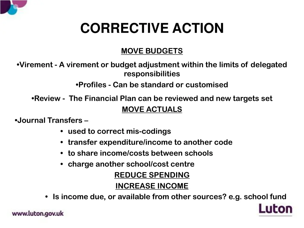 corrective action