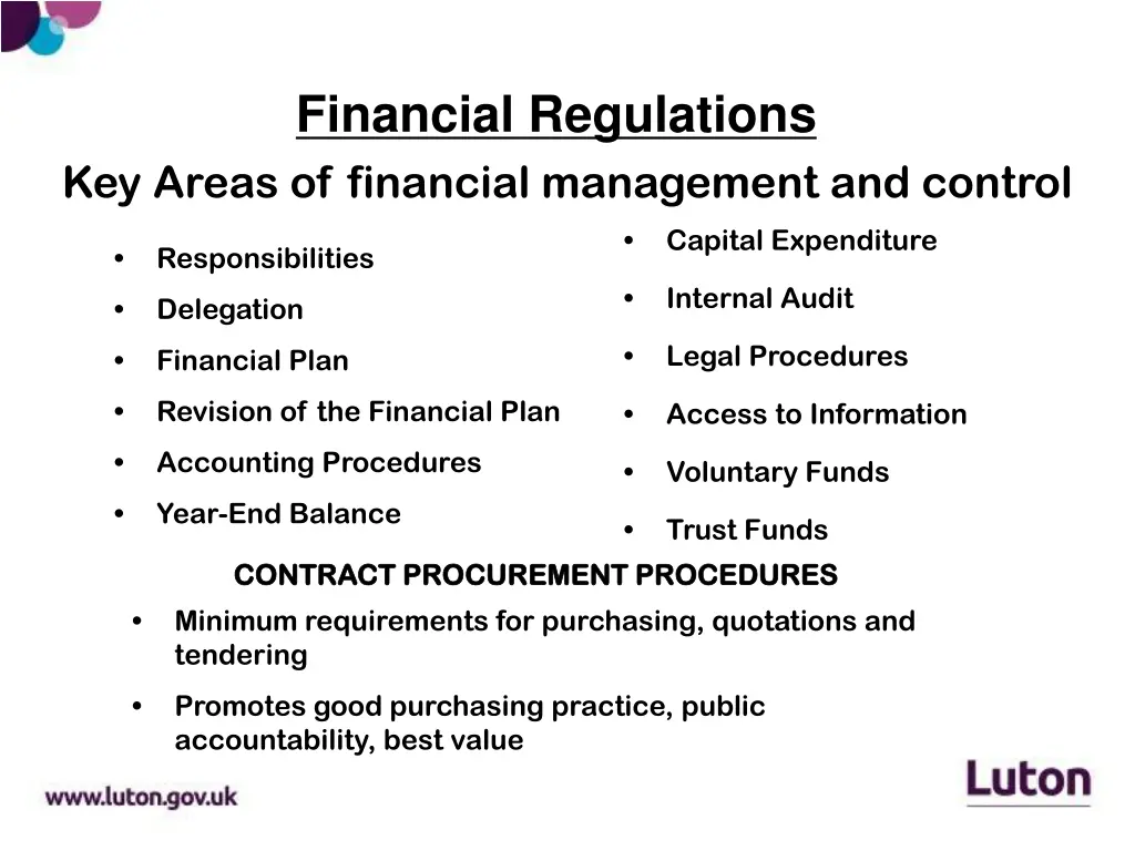 financial regulations