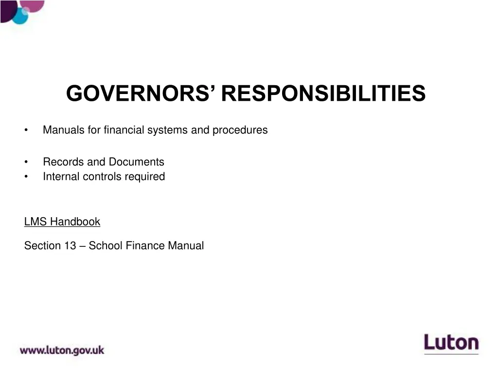 governors responsibilities 1