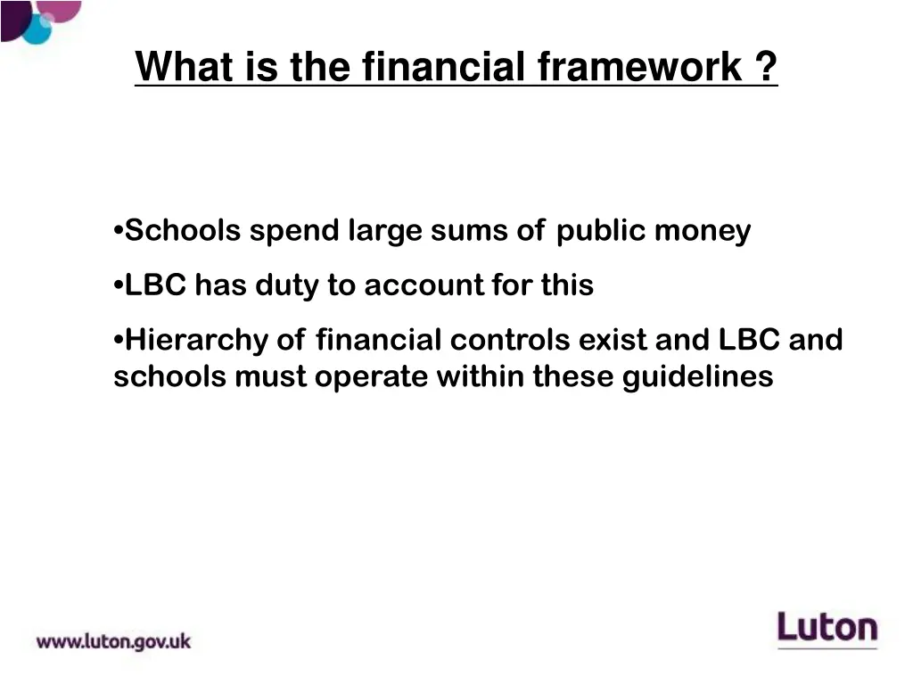what is the financial framework