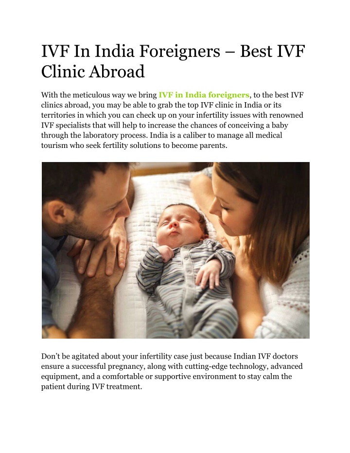 ivf in india foreigners best ivf clinic abroad