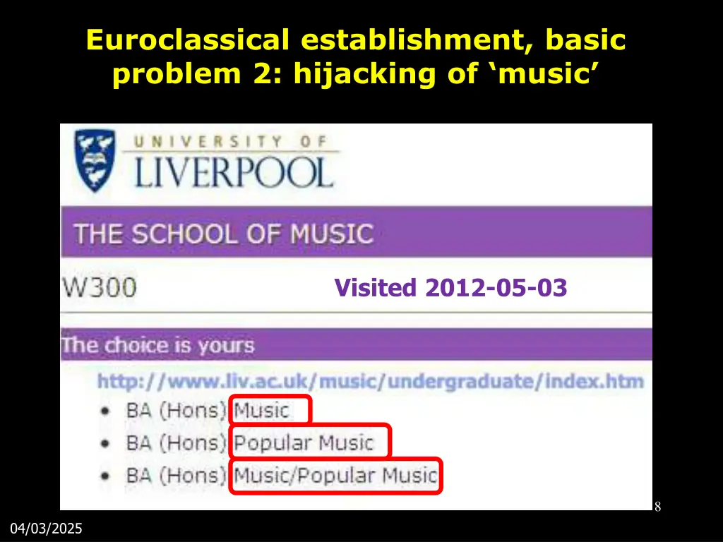 euroclassical establishment basic problem 1