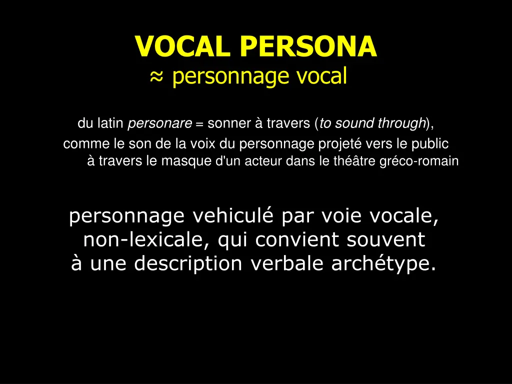 vocal persona personnage vocal