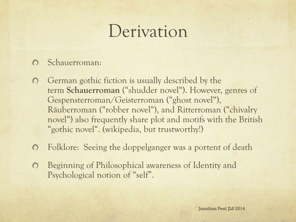derivation