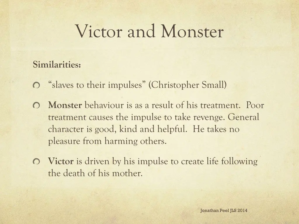 victor and monster
