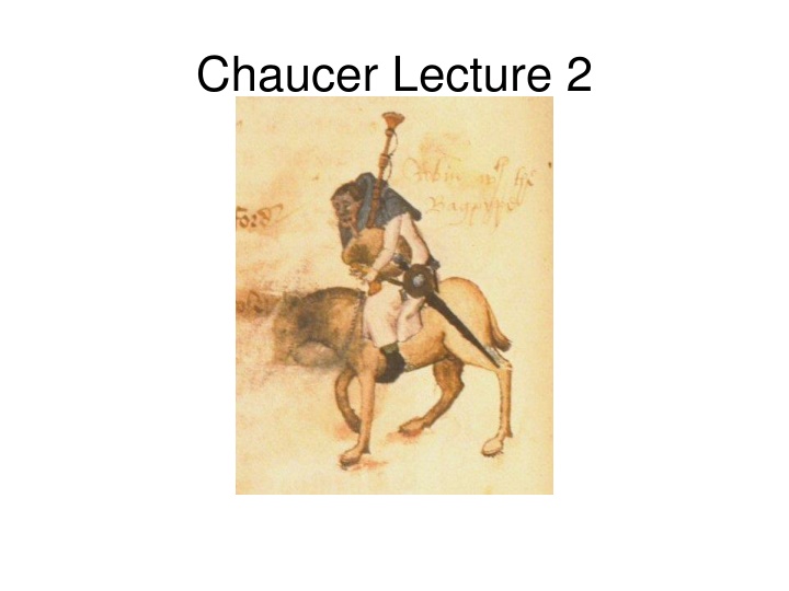 chaucer lecture 2