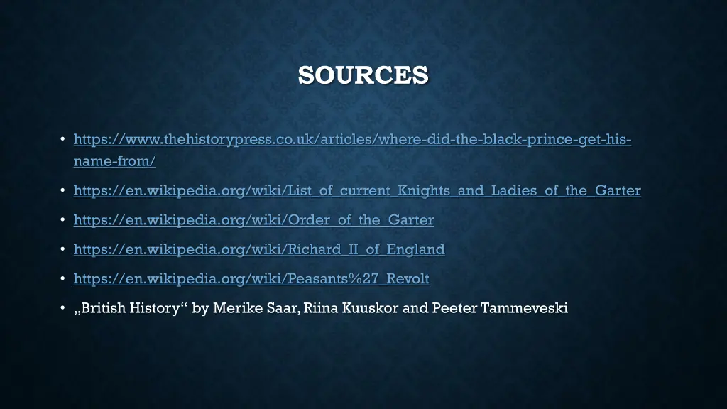 sources