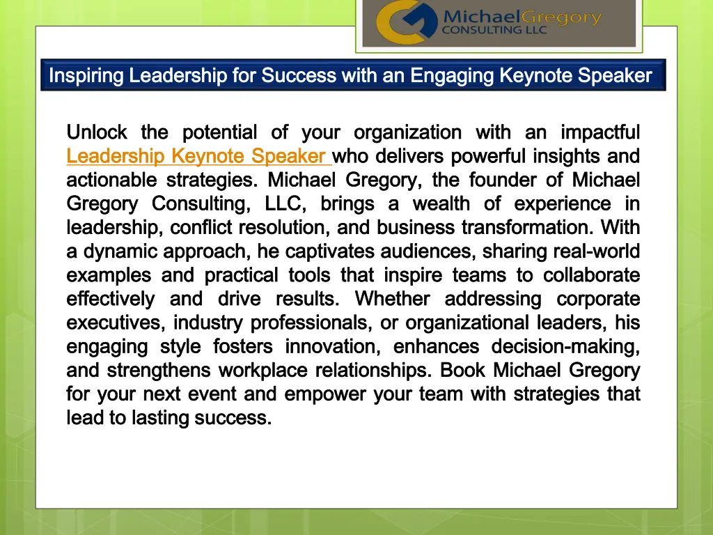 inspiring leadership for success with an engaging 3