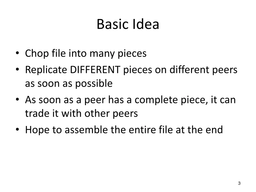 basic idea