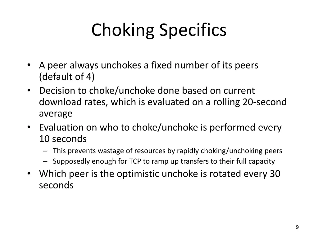 choking specifics