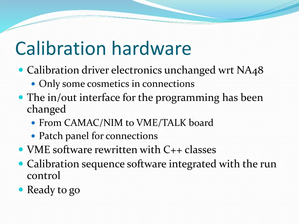 calibration hardware calibration driver