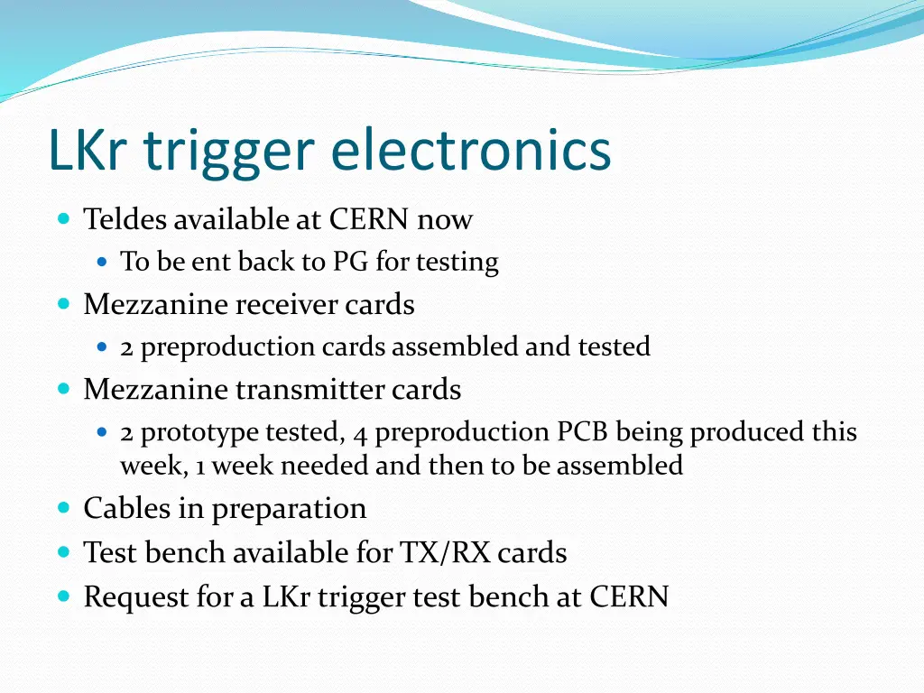lkr trigger electronics