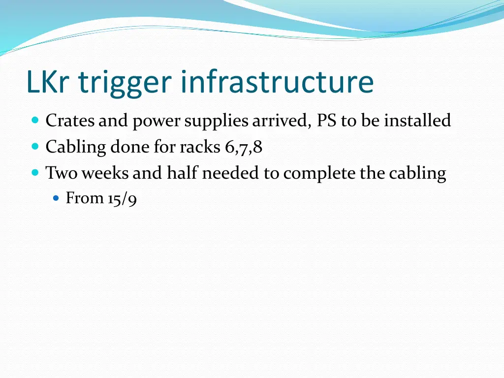lkr trigger infrastructure