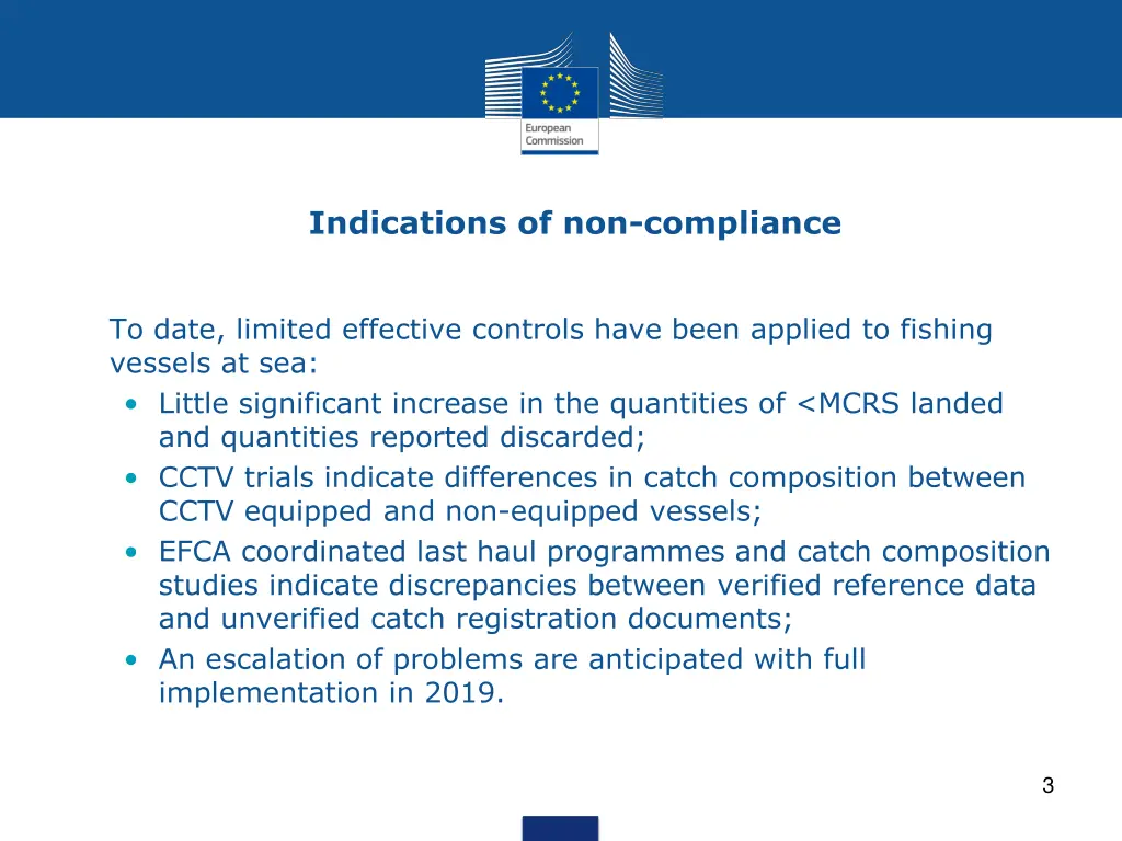 indications of non compliance