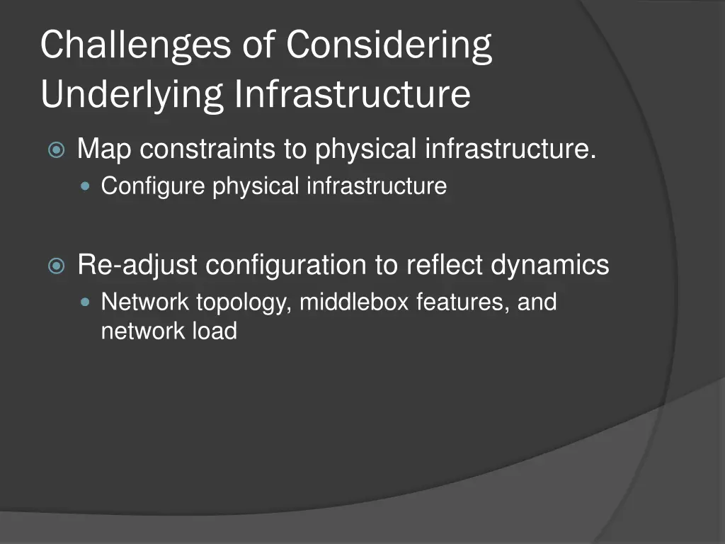 challenges of considering underlying