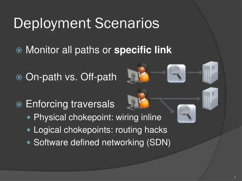 deployment scenarios