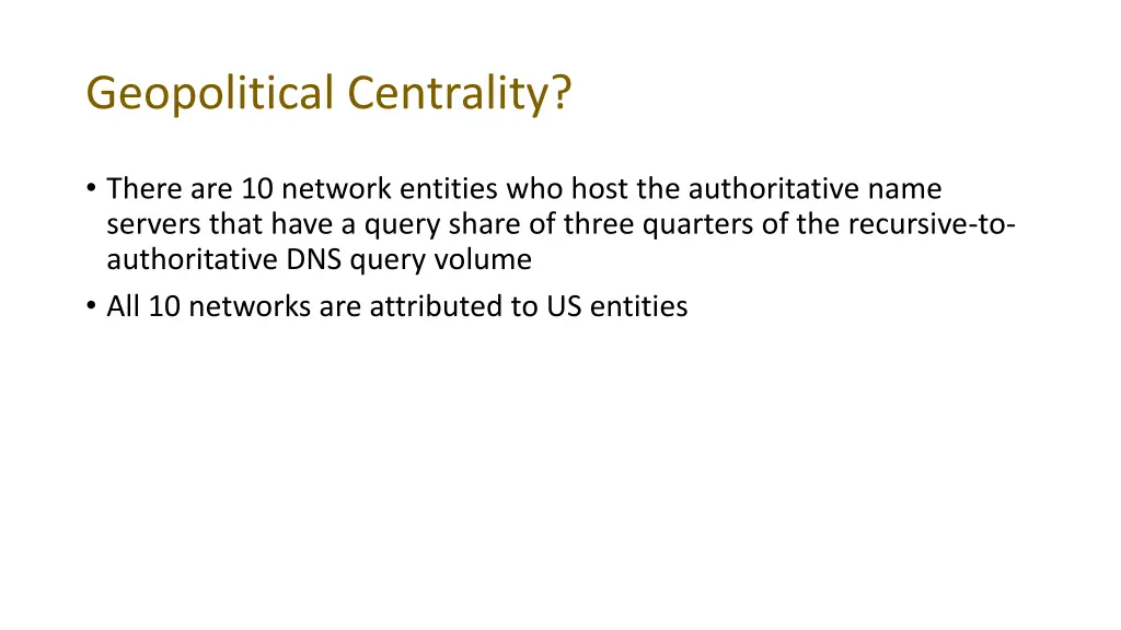 geopolitical centrality