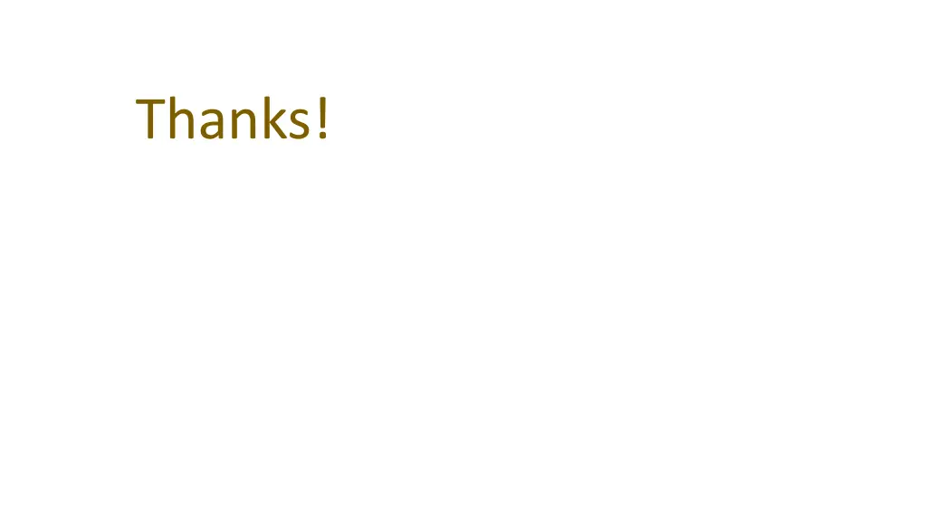 thanks