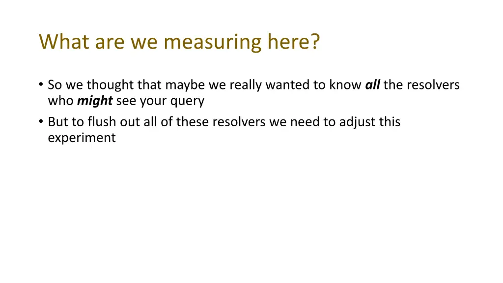 what are we measuring here