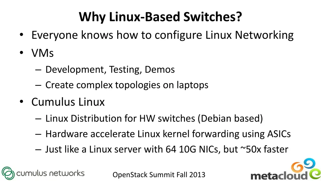 why linux based switches everyone knows