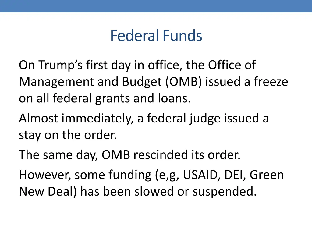 federal funds