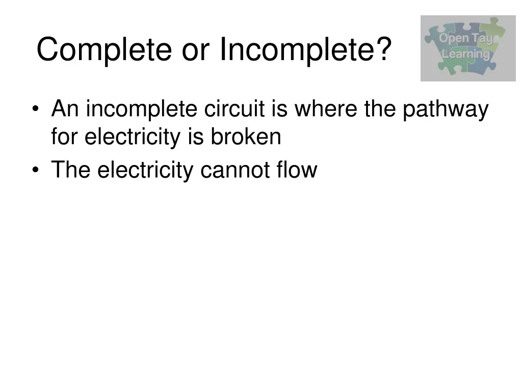 complete or incomplete 1
