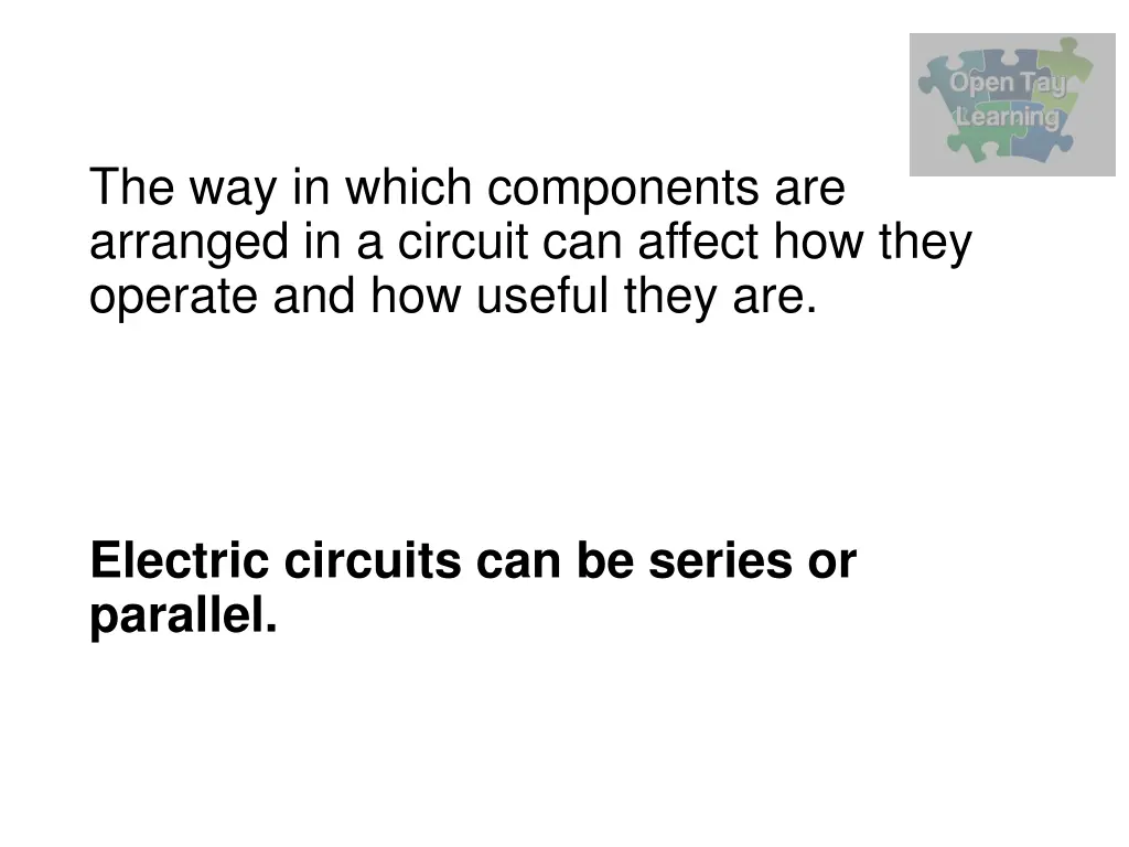 the way in which components are arranged