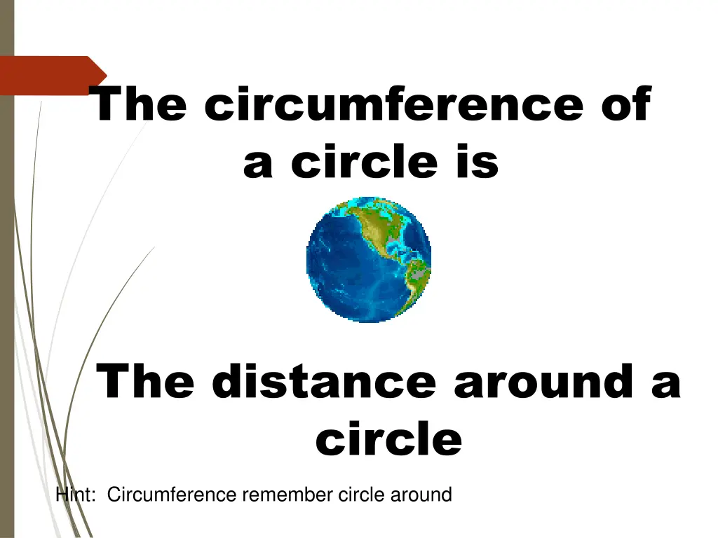 the circumference of a circle is