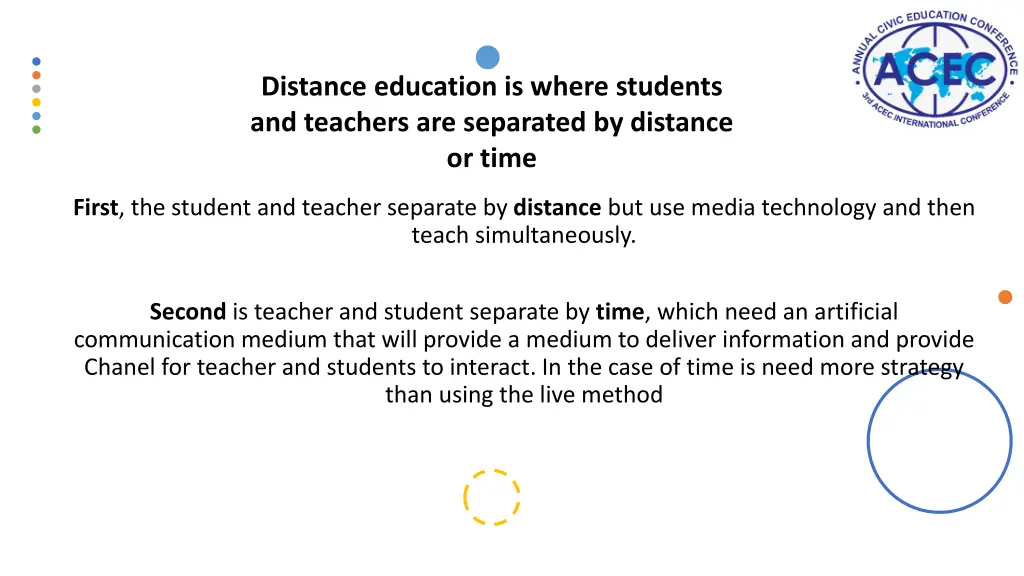 distance education is where students and teachers