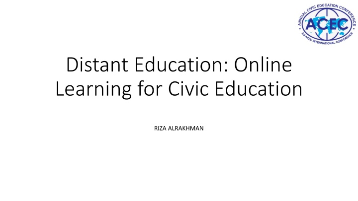 distant education online learning for civic