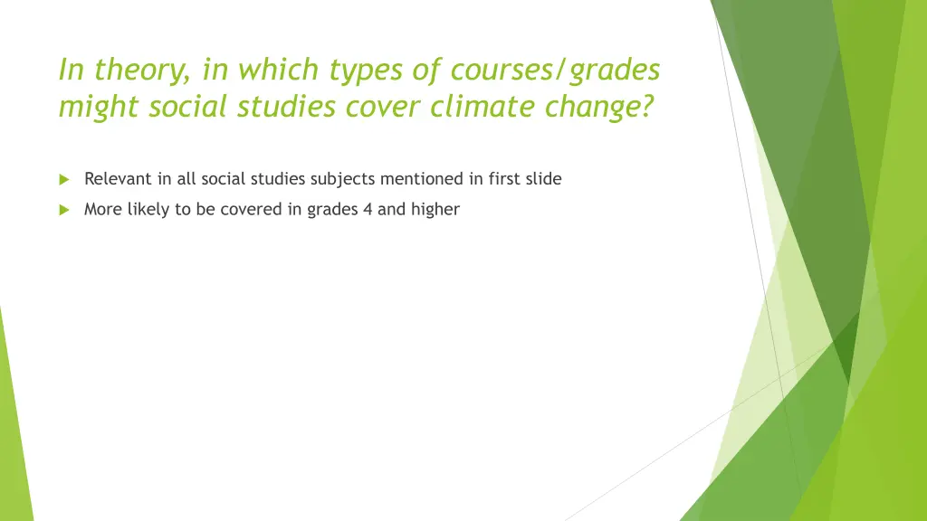 in theory in which types of courses grades might