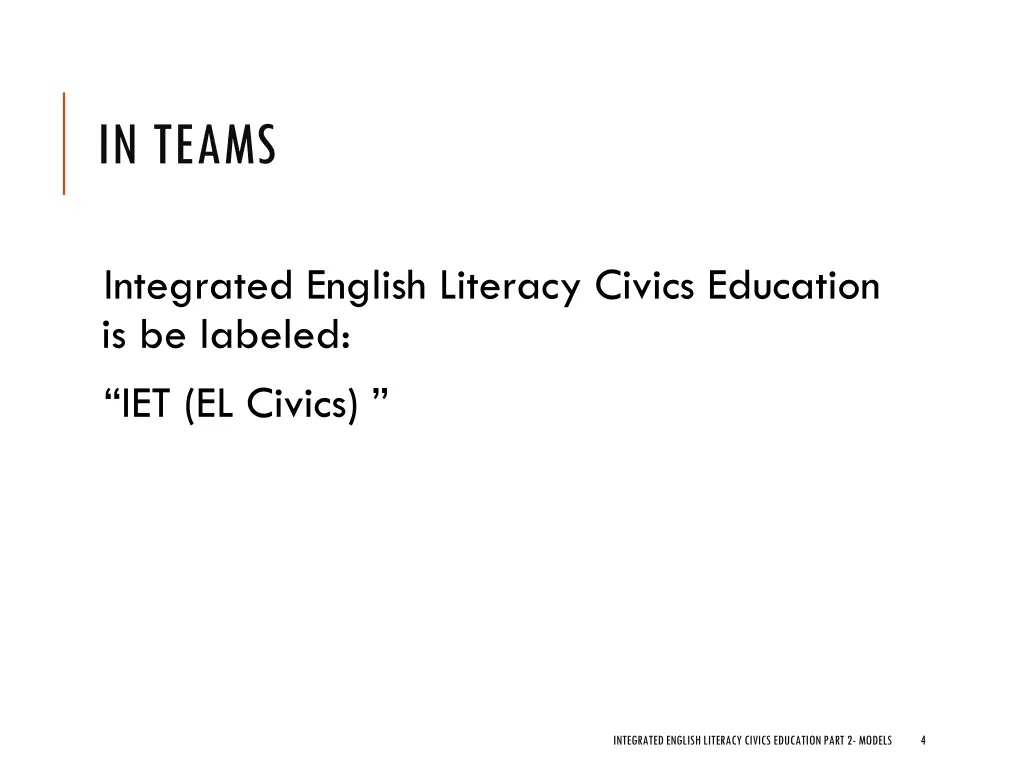 in teams