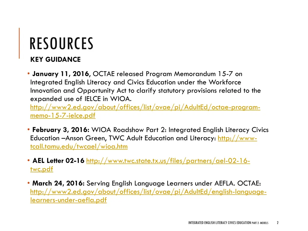 resources key guidance