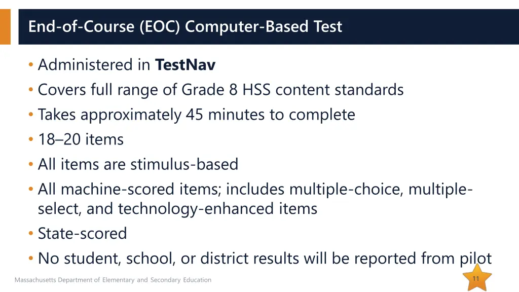end of course eoc computer based test